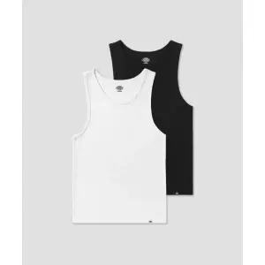 디키즈 DICKIES 2PACK 베이직 슬리브리스 White블랙 186949