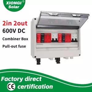 태양광 결합기 상자 번개 600V 방수 MCB 입력 야외 퓨즈 보호 IP65 SPD 2O RED FUSE 15A 40A MCB