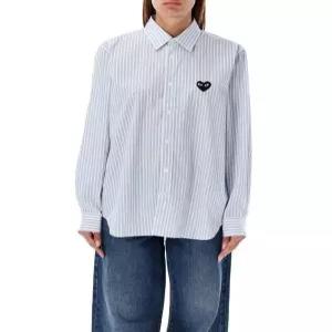 꼼데가르송 블랙하트 스트라이프 셔츠 AX B020 051 1 151055292