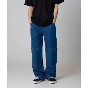 디키즈 DICKIES 더블니 85283 루즈핏 데님팬츠 Vintage Blue DK011801F87 404590