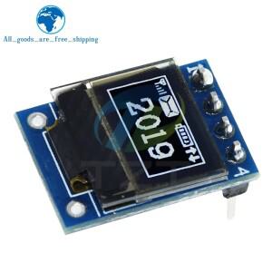 TZT 1/5PCS 0.42 인치 흰색 OLED 디스플레이 LCD 모듈 72X40 직렬 화면 I2C IIC/SPI 인터페이스 SSD1315