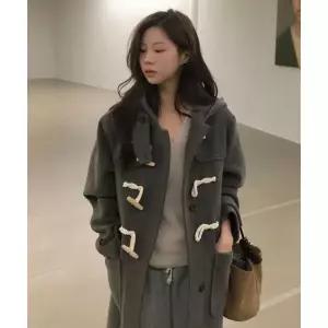 코드그라피 WOOL 더플 롱 코트_그레이 530693