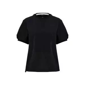 EIDER ON THE ROCK (온더락) 여성 하이브리드 반팔 라운드 티셔츠_Black