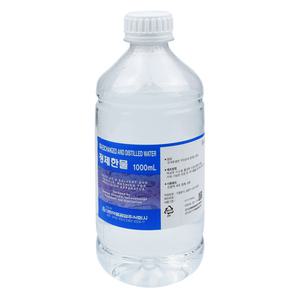 대한약품 정제한물 1000ml 1개/1L 정재수 멸균 증류수