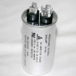 원형모터콘덴서 450V 20uf 2+4단자 러닝콘덴서 모터기동 에어컨 실외기 보일러 냉동기 캐퍼시터