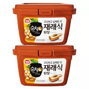 해표 순창궁 구수하고 담백한 맛 재래식 된장 500g X 2개