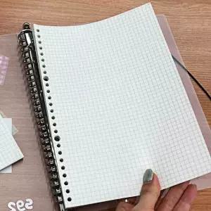 반투명 바인더 모눈노트 B5 대학노트 WF50BE5