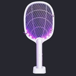 2in1 USB C타입 충전식 전자 전기 해충 파리채 모기 퇴치기 D618 모기 채 충전 식 전기 전자