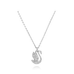 [스와로브스키] 여성 Iconic Swan 스완 미디움 목걸이(R1)(5647872)