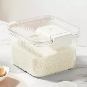 쌀벌레방지 방습 신선 밀폐보관 날짜표시 쌀통 5kg 쌀독 인테리어쌀통 (WFFNQ0E)