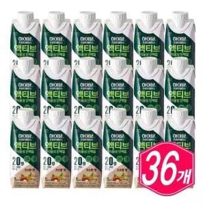 마시는 하이뮨 프로틴 밸런스 액티브 식물성 단백질 250ml x 36개 보충제 음료