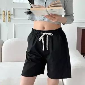 여성 여름 4부 밴딩 마반바지 1P 데일리 홈웨어 바지 데일리반바지 (WF2061C)