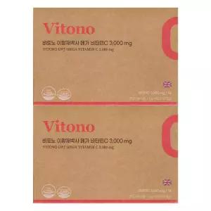 비토노 이왕재 박사 메가 비타민C 3000mg 고함량 영국산 분말비타민씨 90포 2개 / 써클