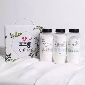 구연산+베이킹소다+과탄산소다 3종선물세트 포프랑