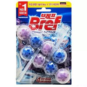 헨켈 브레프 파워 액티브 변기세정제 라벤더향 50g x 2개입 ~ 화장실 세정제 클리너