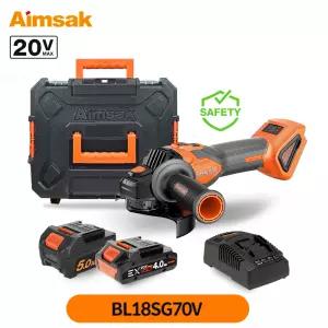 아임삭 충전 그라인더 세이프티 앵글그라인더 풀세트 20V 125mm(5) BL18SG70V 배터리충전기포함 안전센서