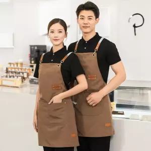 카페 바리스타 공방 어린이집 캔버스 앞치마/주방/미용실/예쁜/주방용/작업/작업용/디자이너/원예용/미술
