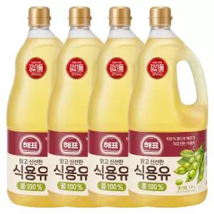 해표 콩기름 식용유 1.8L X 4개