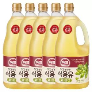 해표 콩기름 식용유 1.8L X 5개