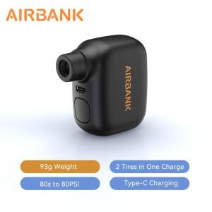 AIRBANK AS100 미니 휴대용 자전거 펌프 충전식 공기 주입기 100PSI 타입-C 액세서리 슈레더 프레스타 타이