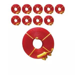 공사현장에 3V 10M 10롤 사용하는 윙카호스 DC X/야간공사/위험구간/산업현장/도로공사/안전지킴이/공사