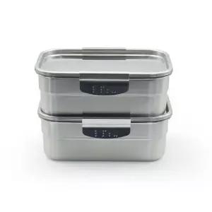 올품락 포스코 STS304 시그니처 올스텐 밀폐용기 5호 1500ml X 2개