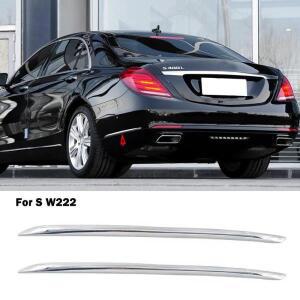 메르세데스 벤츠 S 클래스 W222 S320L 400L 500L 리어 범퍼 사이드 크롬 트림 크로미움 스타일링 액세서리