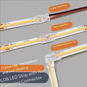 COB 커넥터 8mm 5 24v 2핀 연장선 터미널 스트립 LED