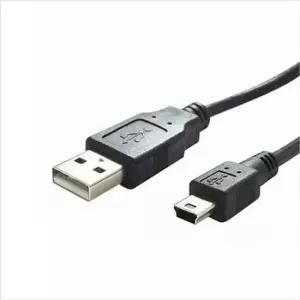 5핀케이블 미니 5핀 USB 케이블 전자기기 효도라디오 충전전용 Mini 충전선 블랙 5pin 0.8M