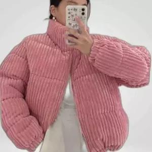 HSTORY 코듀로이 하이넥 롱패딩 여자롱패딩 숏패딩 패딩조끼
