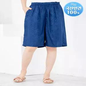 [모슬린]엄마옷 반바지 인견 무지 국내생산 605FGH041 마담중년여성빅사이즈50대60대