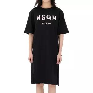 MSGM [명품] 26SS 로고 코튼 반팔 원피스 성인 26SS S6MSJGDR068 11088 AK