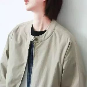 체크 블레이저 양면 여자테일러드자켓 코트 라운드 ible1