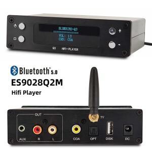 ES9028Q2M 디지털 오디오 플레이어 24BIT 192KHz 무손실 디코딩 Bluetooth 5.0 음악 턴테이블 디지털 동축