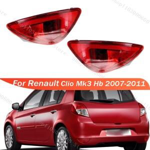 Renault Clio Mk3 Hb 2007 2008 2009 2010-2011 자동차 후면 범퍼 테일 라이트 반사판 램프 후면 안개등 반