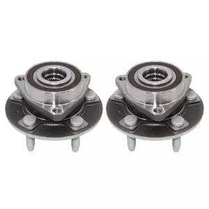 Mtrcse 2PCS 53288 앞뒤 휠 베어링 허브 어셈블리 5 러그(ABS 포함) 쉐보레 임팔라 말리부 이쿼녹스 GMC