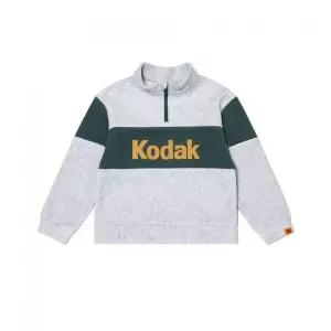 [국내백화점 매장정품] 코닥 KODAK 키즈 KIDS 컬러블럭 마이크로플리스 반집업 맨투맨 WHITE MELANGE K4426
