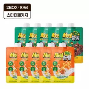 그린몬스터 밀슐랭 단백질쉐이크 2박스 10포) 헤이즐넛츠초코5포+허니그레인5포)