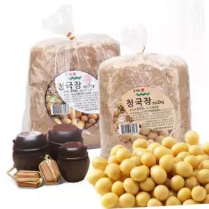 VDG 생청국장 국산 2kg 청국장 재래식 찌개용