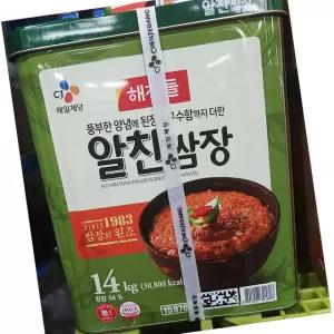 해찬들 알찬 쌈장 14kg 대용량쌈장 업소용쌈장 된장쌈장