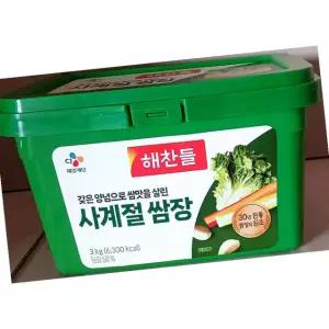 해찬들 사계절 쌈장 3kg 업소용 대용량 된장 쌈 식자재 재료