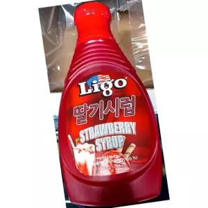 리고 딸기 시럽 567g 4개 음료베이스 과일시럽 빙수시럽