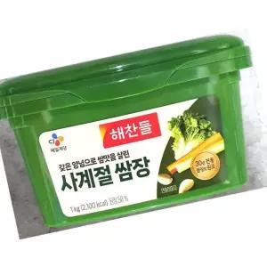 해찬들 사계절 쌈장 1kg 12개 양념 된장 찍어먹는