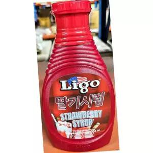 리고 딸기시럽 585g 딸기소스 에이드시럽 빙수시럽
