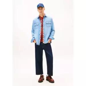 매장정품 TOMMY HILFIGER 타미힐피거 남성 릴렉스 핏 데님 셔츠 T32G0NSH01TMT1 1607981