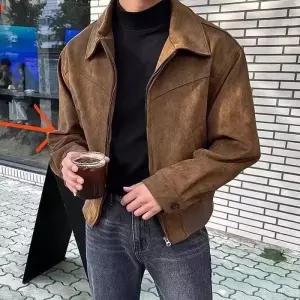 SD-260160 남자 하프자켓 락텐 스웨이드 숏