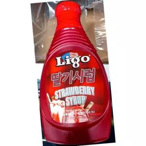 리고 딸기 시럽 567g 업소용 음료 베이스 토핑 빙수