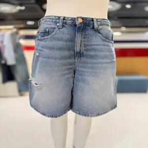 타미진스 타미진 T32G1NEQ61TWT1 여성 중청 찰리 버뮤다 데미지 데님 반바지 213763