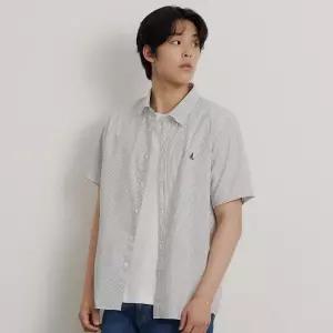빈폴 멘 시어서커 스트라이프 반소매 셔츠 애쉬 BC6465C434