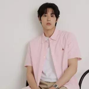 빈폴 멘 시어서커 스트라이프 반소매 셔츠 레드 BC6465C436
